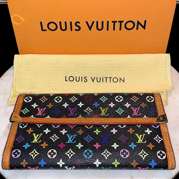 LOUIS VUITTON TAKASHI MURAKAMI WALLET LIMITED EDITION BLACK MONOGRAM VINTAGE - Picture 3 of 16